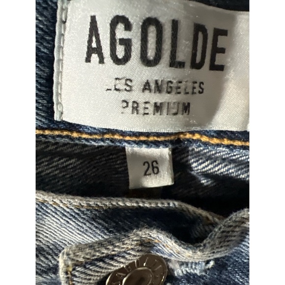 Agolde Light Blue Distressed Jeans - Picture 2 of 3